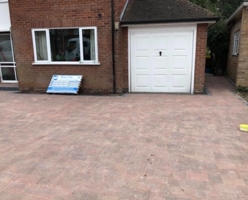 Block paved driveway installation in Warwickshire