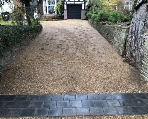 completed gravel driveway Solihull